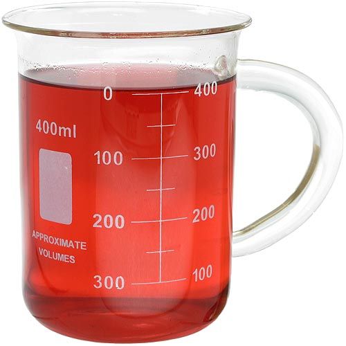 Glass Beaker Mug 400ml xUmp