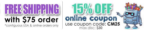 Free Shipping with $75 plus 15% OFF online coupon