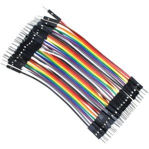 Photo of the 10cm 40pin Male-to-Male Breadboard Jumper Cable Ribbon