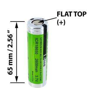 Batterie 18650 Rechargeable 3000/2600 MAh pour mods - GB The Green Brand