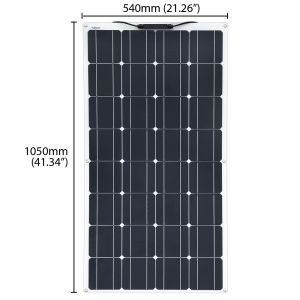 Solarpanel Faltba 100W 18V Solarmodul, Flexibel Solar Panel