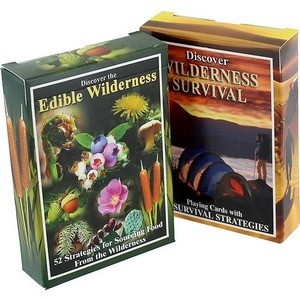 Photo of the 2-Pack Edible Wilderness and Survival Cards