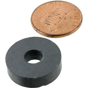 Photo of the 3/4 inch Ring Levitation Magnet - 1/4 hole