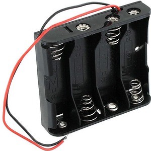 Photo of the 4 x AA Battery Holder with Leads - 6V