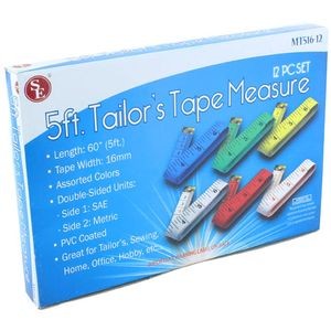 Photo of the 5ft 1.5m Tailors Tape Measure - pack of 12