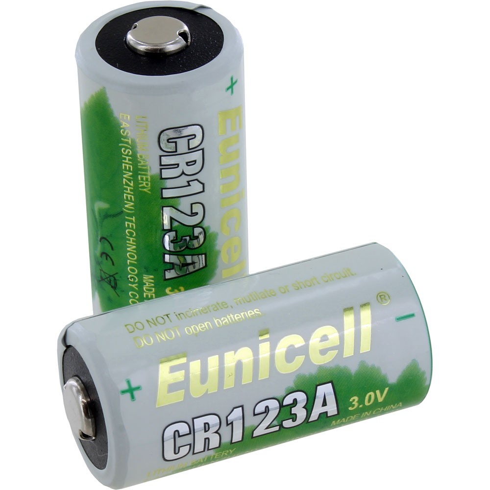 CR123A Lithium Batteries 1500 mAh - pack of 2