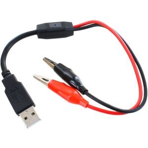 Photo of the Deluxe USB Male to Alligator Clips Adapter Cable 