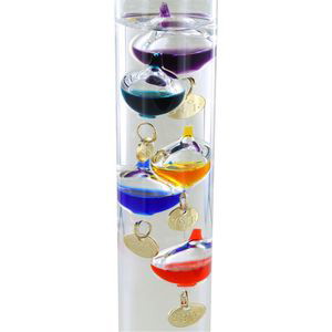 Galileo Glass Indoor Thermometer 11 Inch