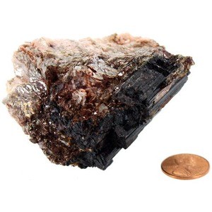 Photo of the Golden Mica with Tourmaline - Large Chunk (2-3 inch)