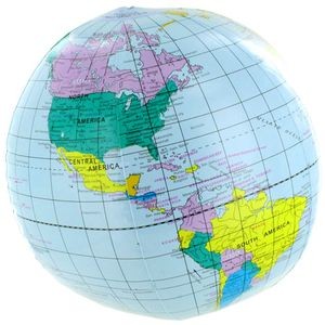 Photo of the Inflatable World Globe - 12in