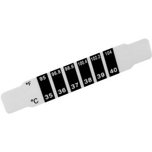 Photo of the Liquid Crystal Forehead Thermometer Strip