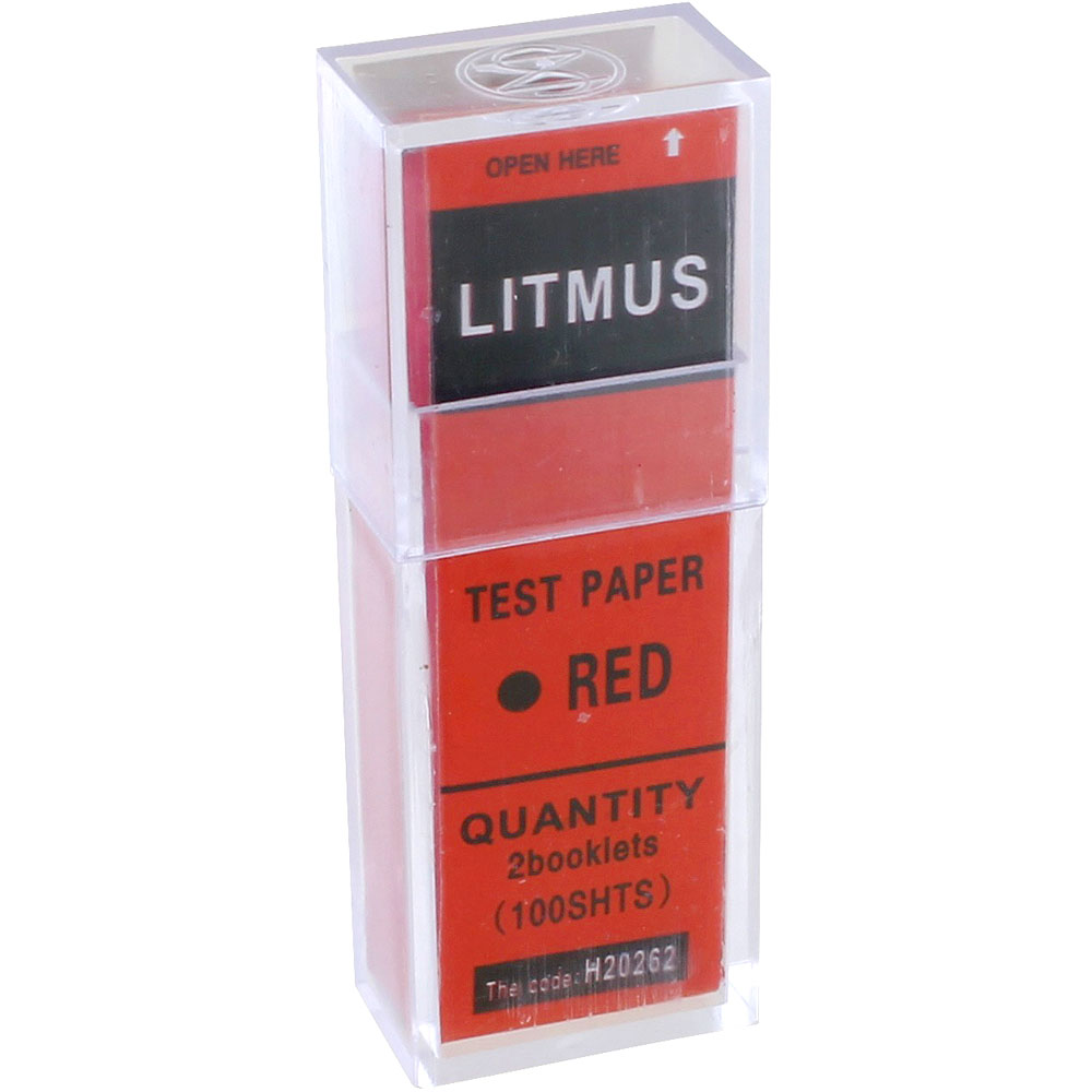 Litmus Red Test Paper - 100 Strips | XUmp