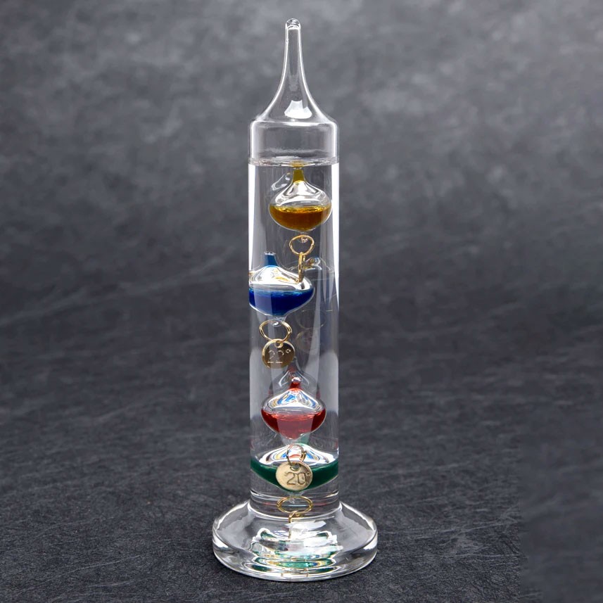 Galileo Glass Indoor Thermometer 11 Inch