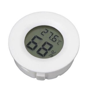 Digital Thermometer Hygrometer Round Mini LCD