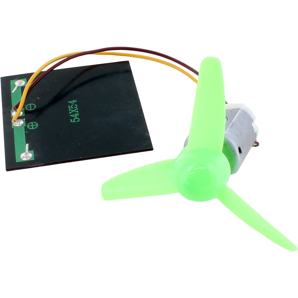 Solar Fan DC Motor 130 + Solar Cell 2V + Propeller xUmp