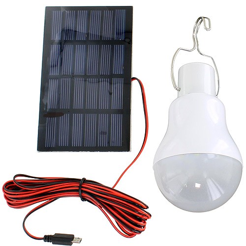 Camping Solar LED Light Bulb - 0.8W 5V 150 Lumens